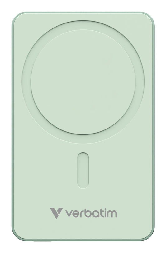 Verbatim Charge N Go Essentials Power Bank Magnetic Wireless 10000mAh Green – view 2