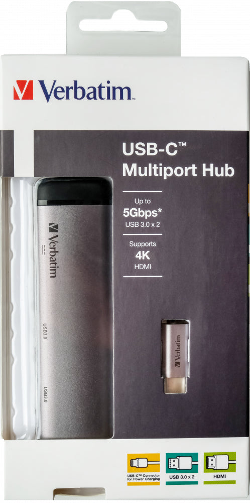 Verbatim USB-C™ Multiport Hub USB 3.1 GEN1, U3.0, HDMI – view 2