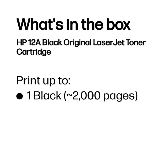 HP 12A Original Black Laserjet Toner Cartridge – view 3