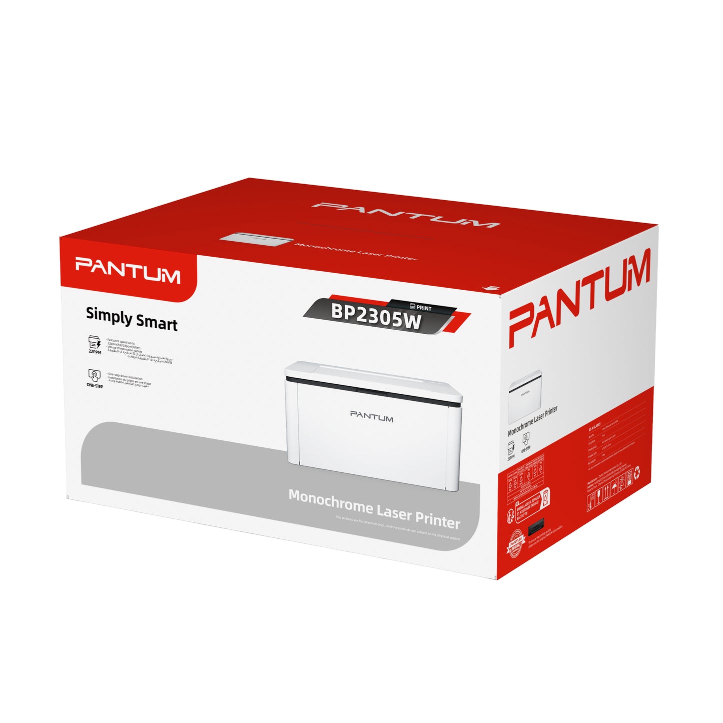 Pantum P2305w A4 Mono Laser Printer WiFi 22ppm