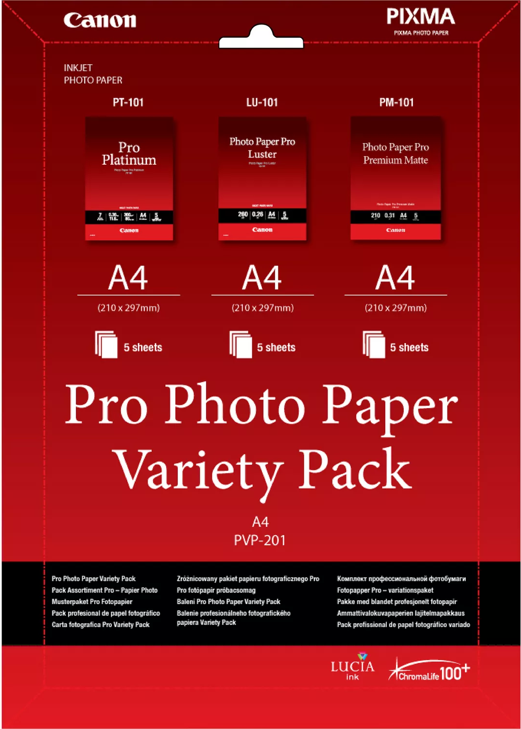 Canon Pvp 201 Pro Variety Pack