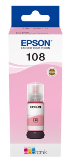 Epson 108 Ecotank Light Magenta Ink Bottle