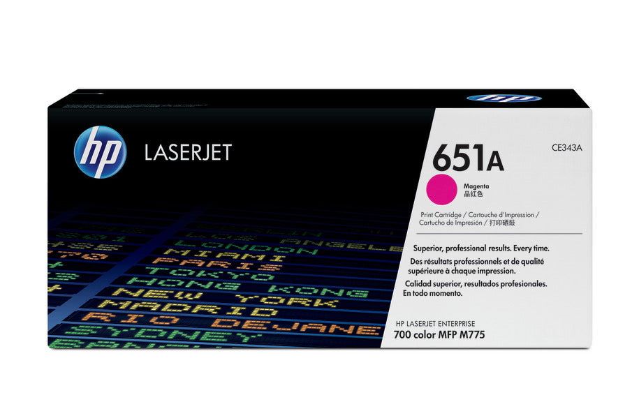 HP 651a Original Magenta Laserjet Toner Cartridge For HP Color Laserjet M775