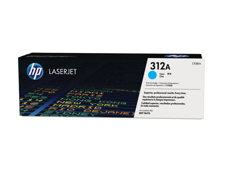 HP 312a Original Cyan Laserjet Toner Cartridge For HP Laserjet Pro 400 color Mfp M476