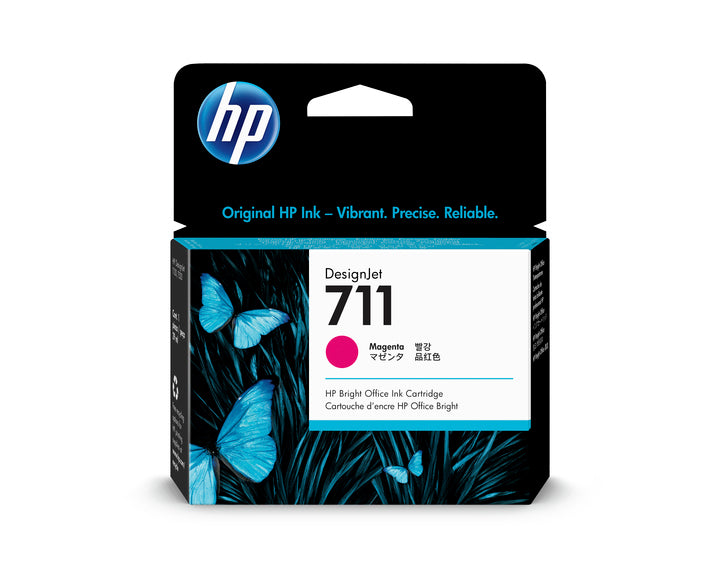 HP 711 29ml Original Magenta Ink Cartridge For Designjet T120 Series