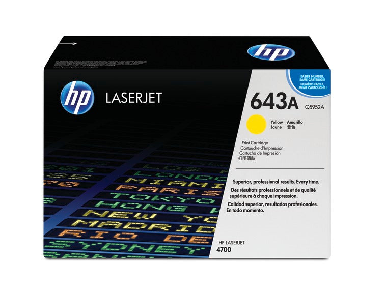 HP 643a Original Yellow Laserjet Toner Cartridge For HP Color Laserjet 4700