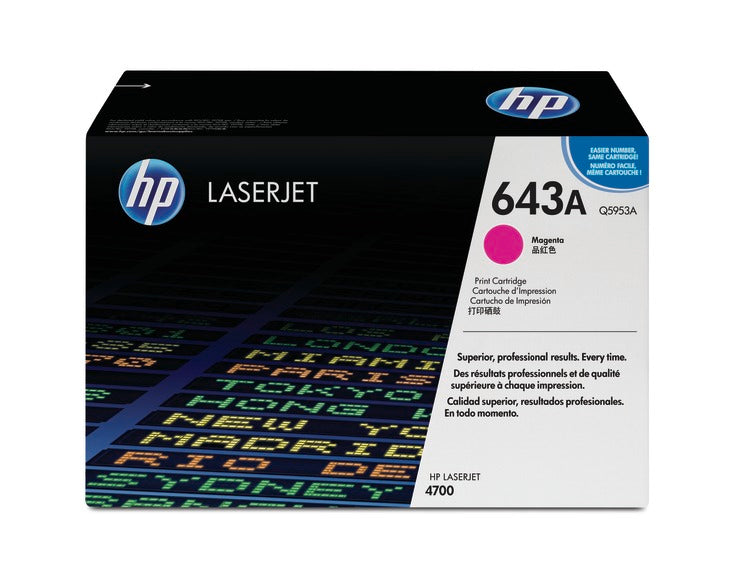 HP 643a Original Magenta Laserjet Toner Cartridge For HP Color Laserjet 4700