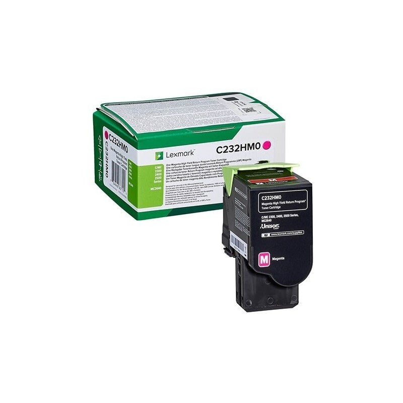 Lex C mc 2325 2425 2535 2640 Magenta High Yield Return Programme Toner Cartridge (2 300 Page Yield)