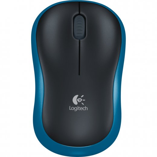 Logitech Wireless Mouse Black And Blue Optical