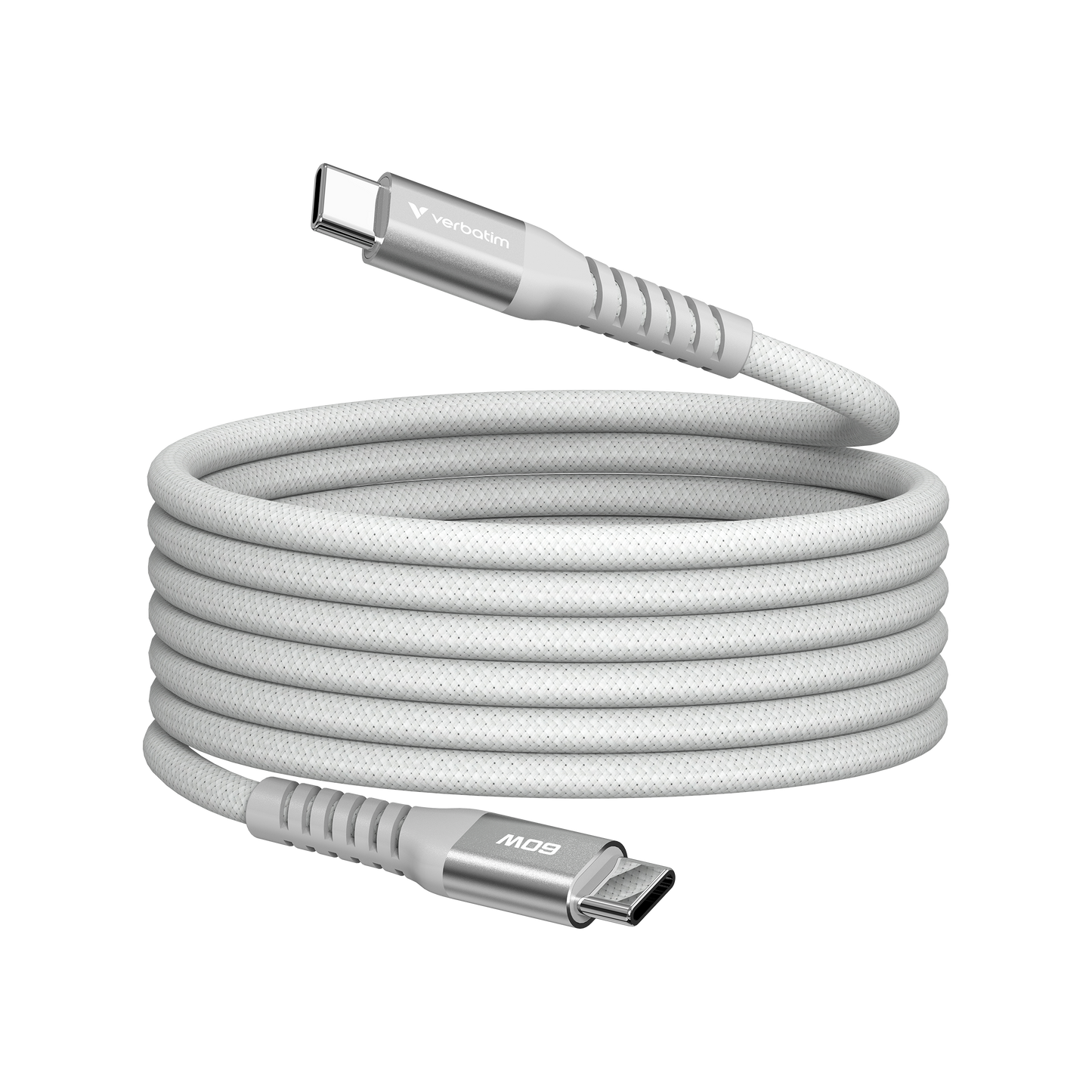 Verbatim Sync & Charge USB-C To USB-C 60W Magnetic 120 Cm - Grey