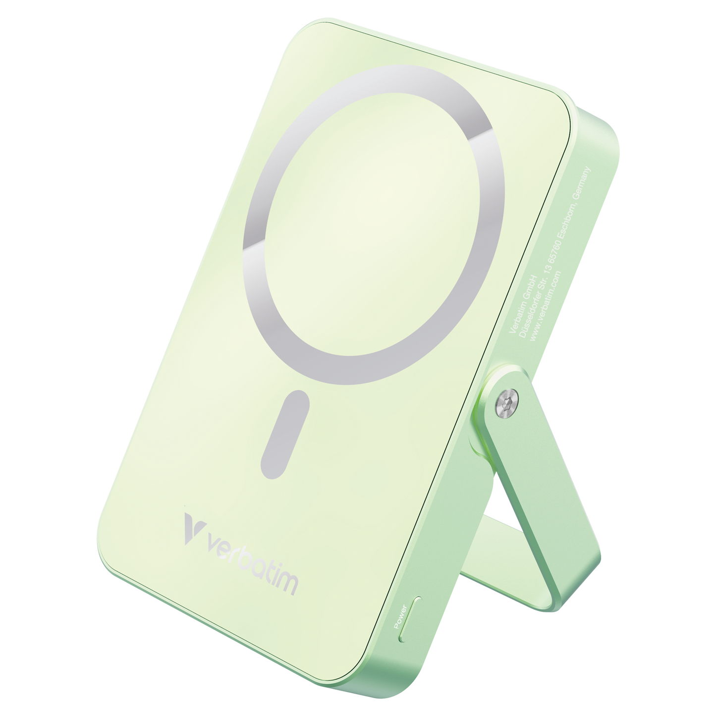 Verbatim Power Bank With Stand Magnetic Wireless 10000Mah - Green