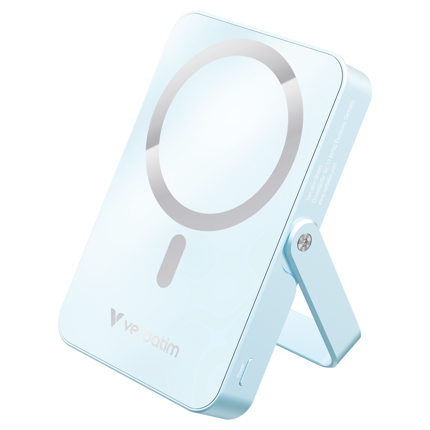 Verbatim Charge ‘N’ Go Power Bank With Stand Magnetic Wireless 10000Mah - Blue