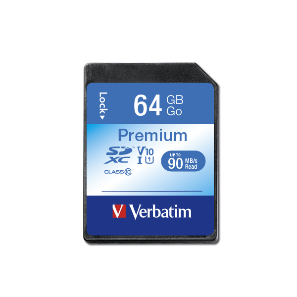 Verbatim Premium 64gb Sd Card Sdxc Uhs-i Class 10 U1 V10