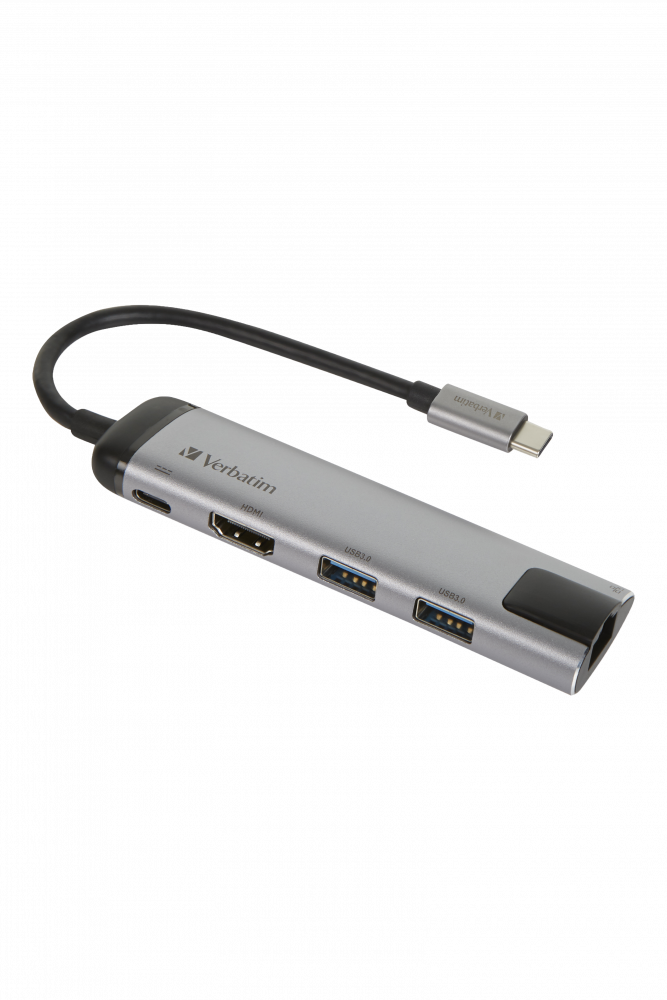 Verbatim USB-c™ Multiport Hub USB 3.1 Gen 1 USB 3.0 X 2 HDMI Rj45