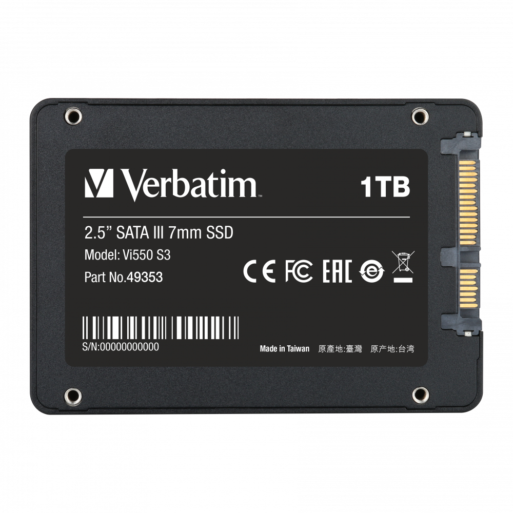 Verbatim Vi550 S3 2.5" Sata Iii SSD 1tb Internal