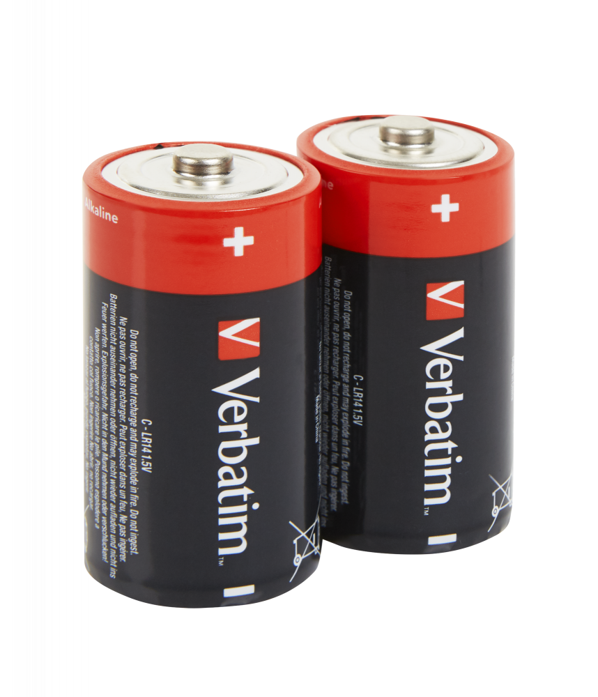 Verbatim Alkaline C Battery 2’s (10 Pack) Per Box