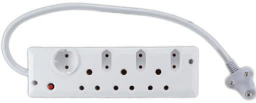 Ele 6 Way Multiplug 3x16 3x5a Unswitched