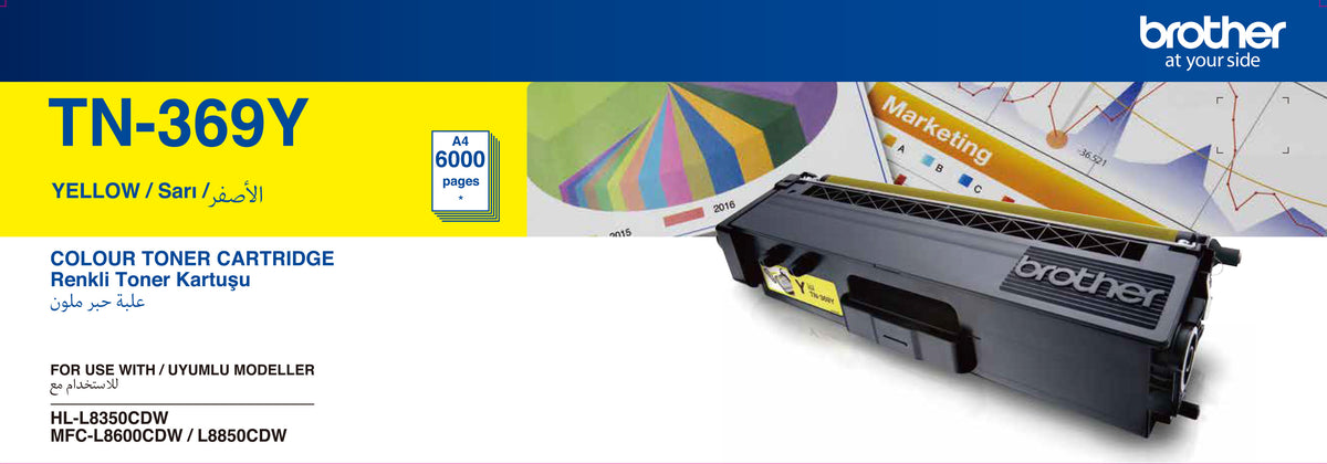 Brother Hll8350cdw Mfcl8600cdw 8850cdw High Yield Yellow Ton