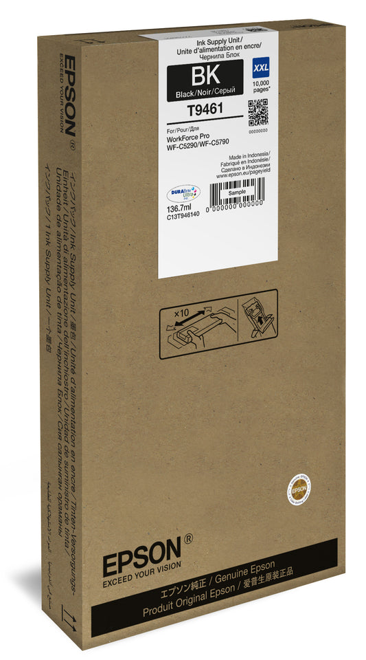 Epson T9461 Durabrite Ultra Black Ink Cartridge Xxl – view 2