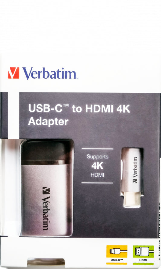 Verbatim USB-C™ to HDMI 4K Adapter - USB 3.1 Gen 1, HDMI 10cm Cable – view 2