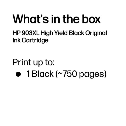 HP 903 High Yield Original Black Ink Cartridge – view 3