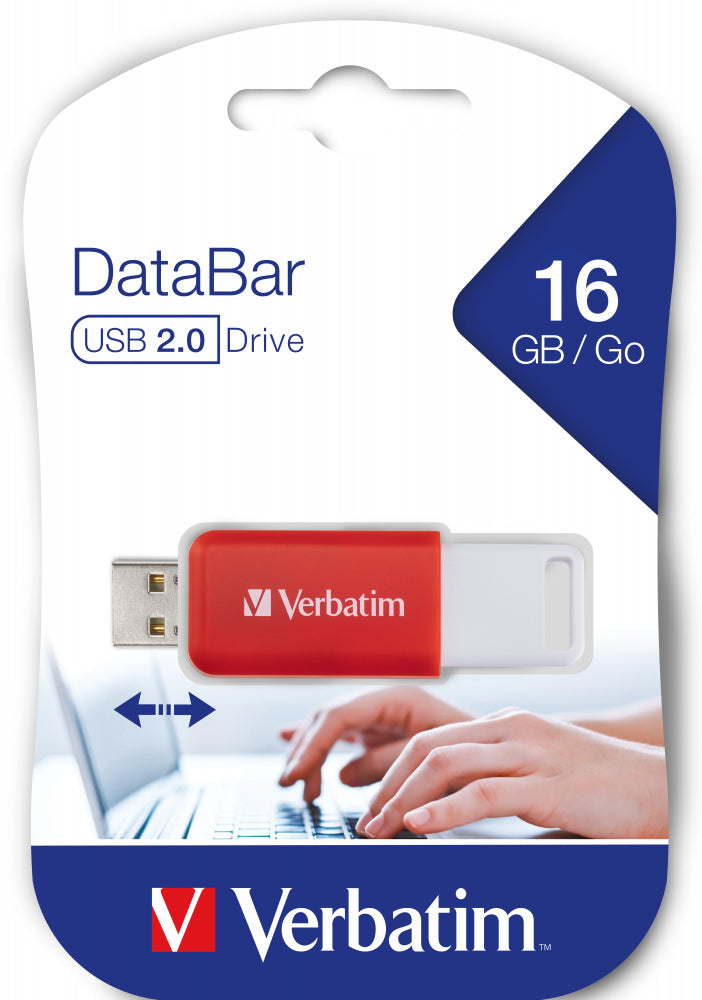 Verbatim Databar USB 2.0 Drive Red 16GB – view 3