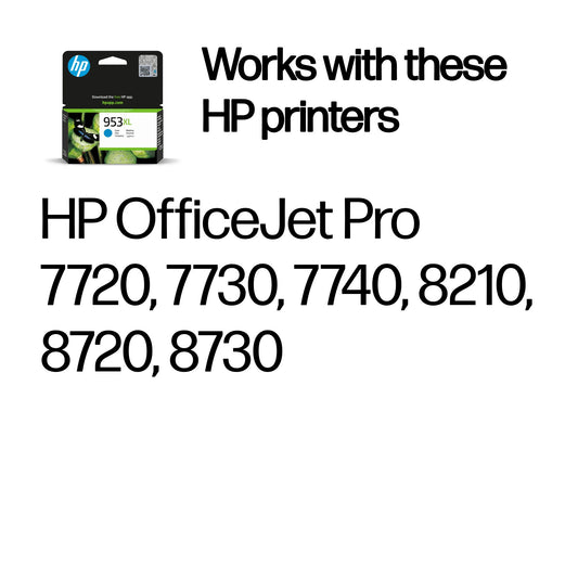 HP 953 High Yield Original Cyan Ink – view 2
