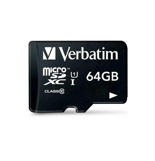 Verbatim Premium 64GB Micro Sd Card + Adaptor, Sdxc, Ush-I, Class 10, U1, V10 – view 2