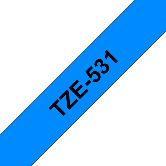 Brother Laminated Tape 8m x 12mm Black On Blue