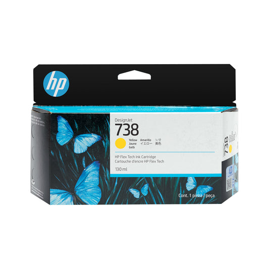 HP 738 130ml Original Yellow Designjet Cartridge