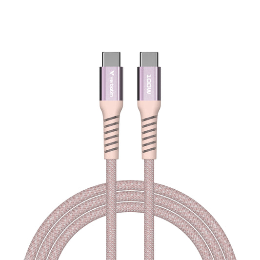 Verbatim Sync & Charge USB C to USB C 100W Magnetic 120 cm - Pink – view 2
