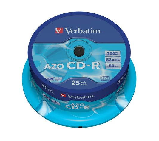 Verbatim Cd-R 52X 700MB C, Stal Azo 25SP