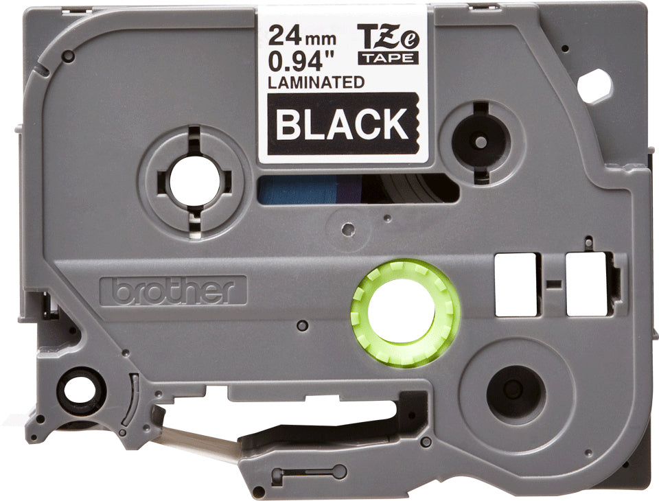 Brother 24mm White On Black Laminated Tape- 8m – view 3