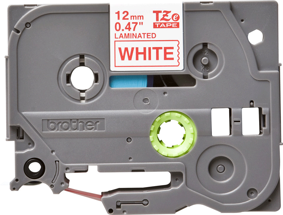 Brother Laminated Tape 8m x 12mm Red On White – view 3