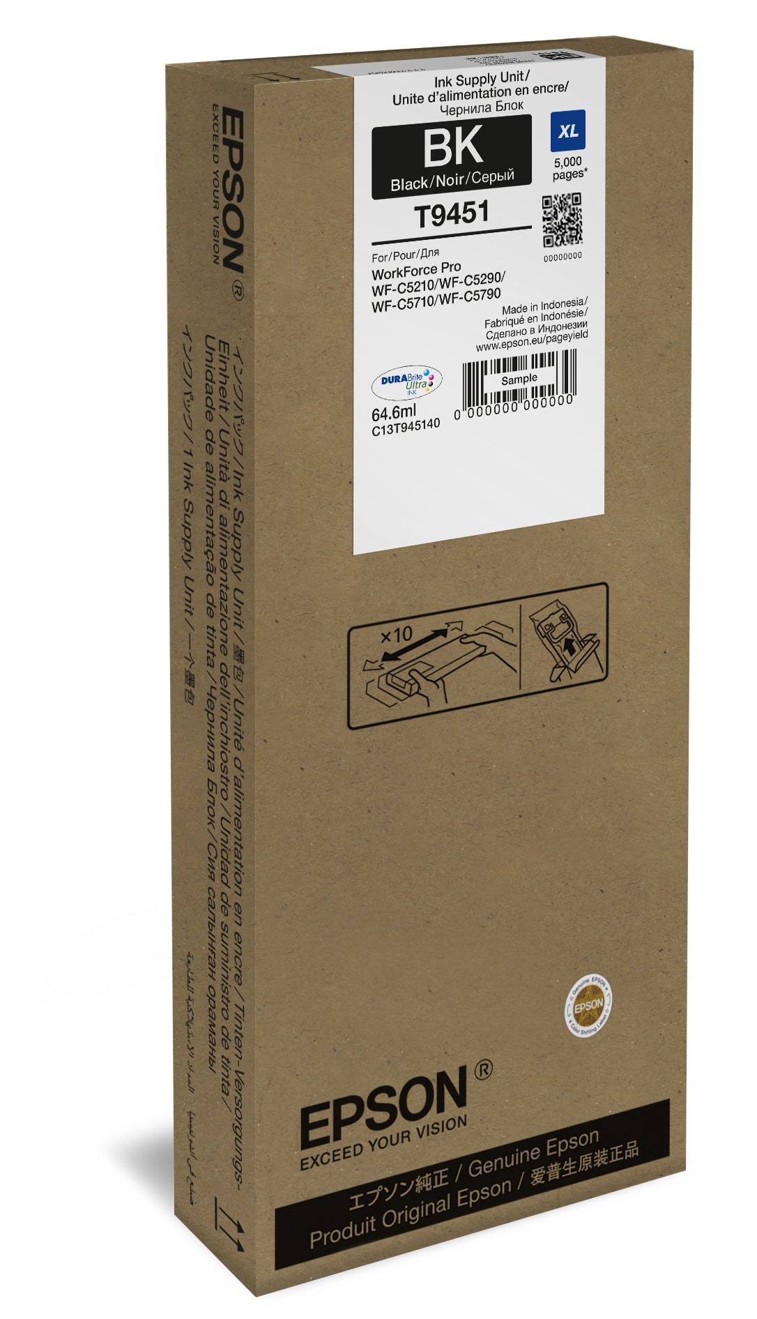 Epson T9451 Durabrite Ultra Black Ink Cartridge Xl – view 2
