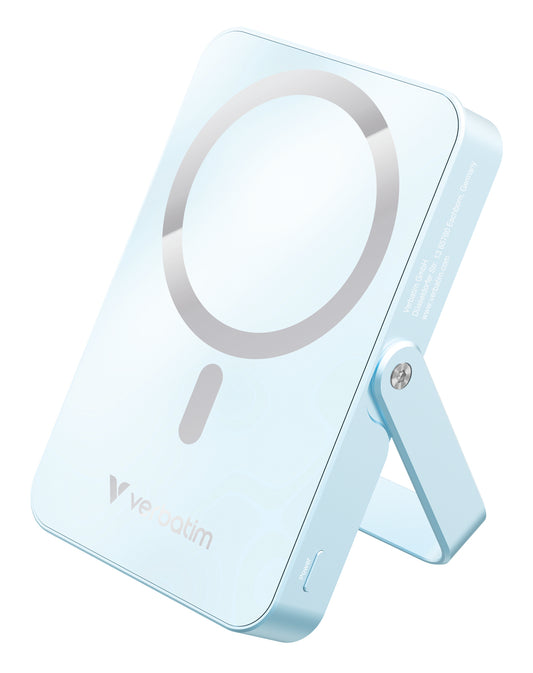 Verbatim Charge ‘N’ Go Power Bank with Stand Magnetic Wireless 10000mAh - Blue