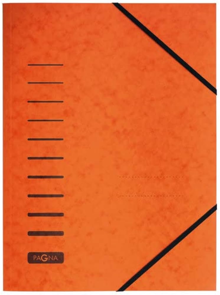Durable Pagna Elastic Folder Orange Pack Of 25