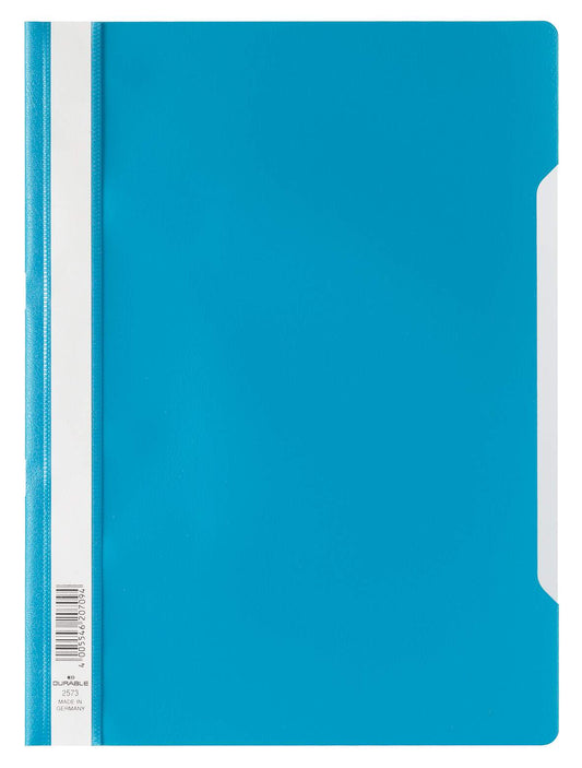 Durable Clear View Folder Pp Pack Of 50 Blue