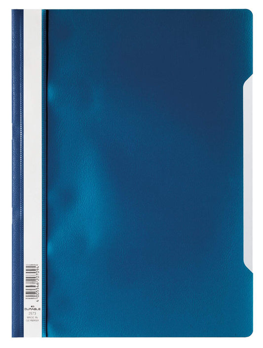 Durable Clear View Folder Pp Pack Of 50 Dark Blue