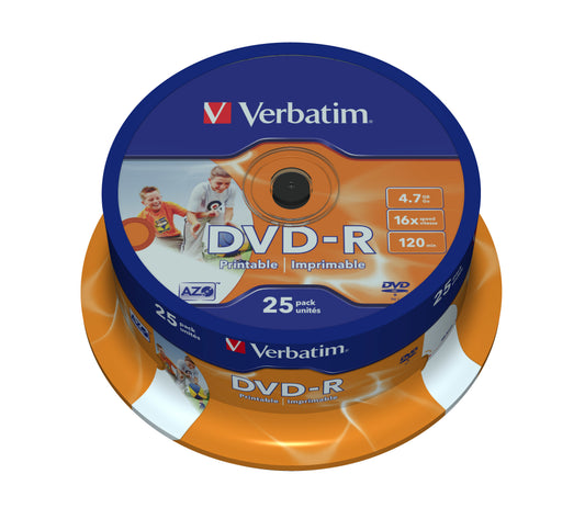 Verbatim Dvd-R Wide, Photo Printable 25SP