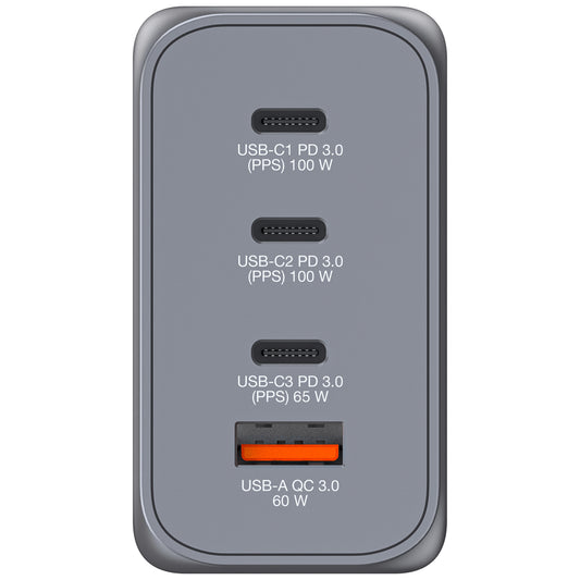 Verbatim GNC-200 Gan Charger 200W with 2 x USB-C Pd 100W, 1 x USB-C Pd 65W, 1 x USB Qc 3.0 (eu, Uk, Us) – view 2