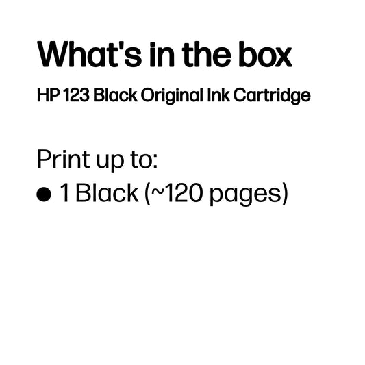 HP Blister 123 Original Black Ink Cartridgefor Deskjet 2130 – view 3
