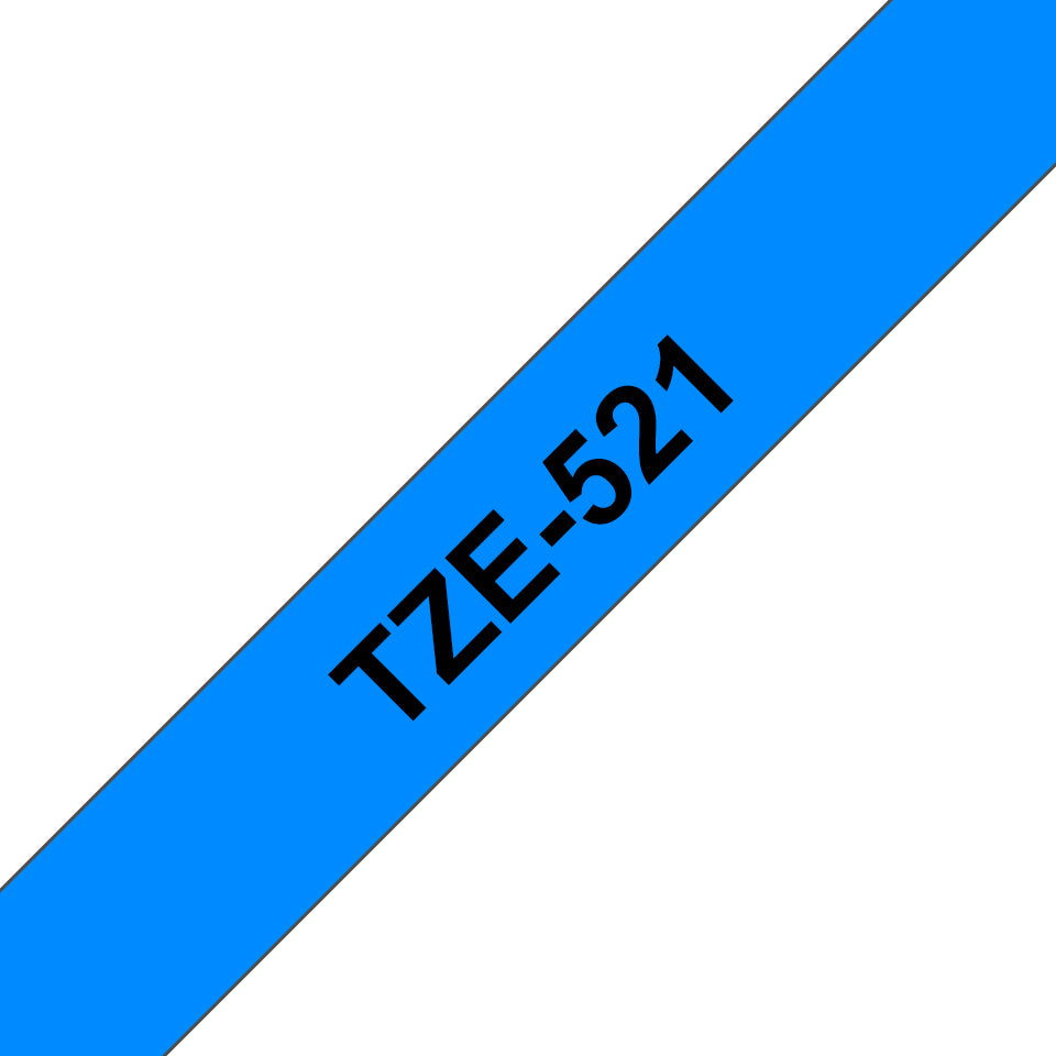 Brother Laminated Tape 8m x 9mm Black On Blue