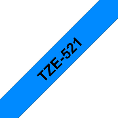 Brother Laminated Tape 8m x 9mm Black On Blue