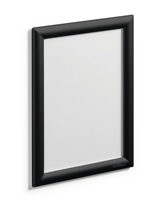 Durable Snap Frame Aluminium A4 Black