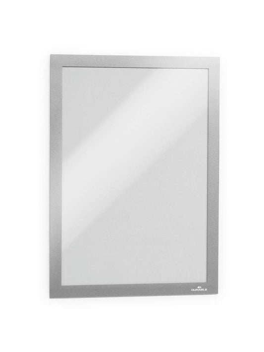 Durable Duraframe self-adhesive A4 Bag Of 2 Silver