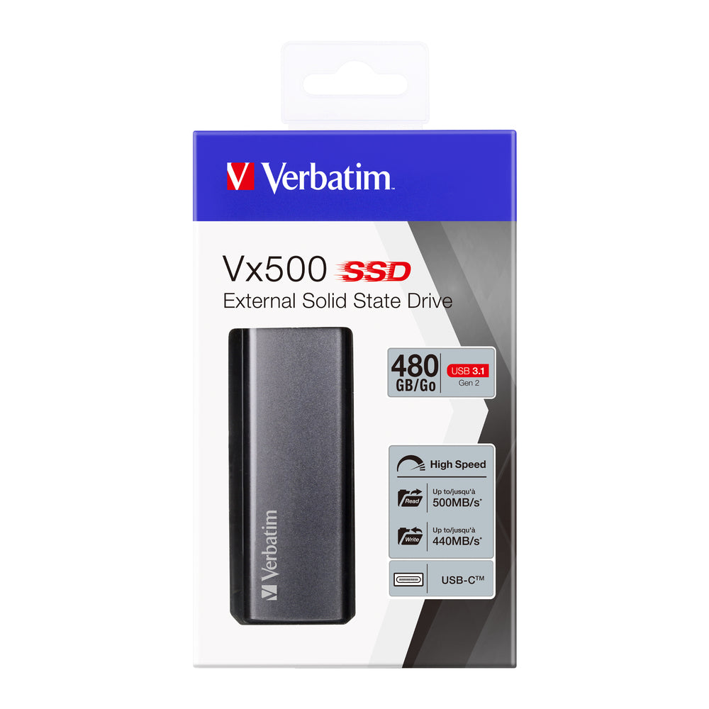 Verbatim VX500 External SSD USB 3.1 G2 480GB – view 3