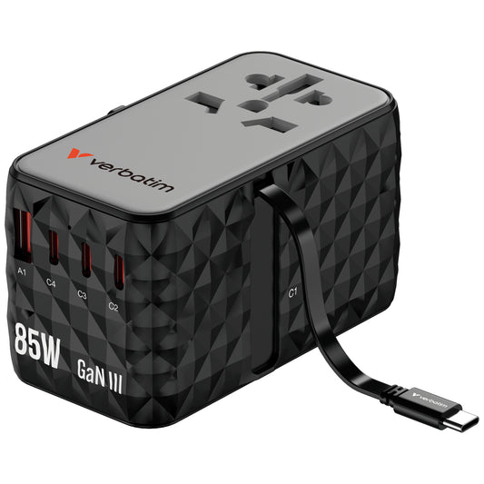 Verbatim Charge 'n' Travel Diamond 85W Rectractable Cable CNT-02 – view 2
