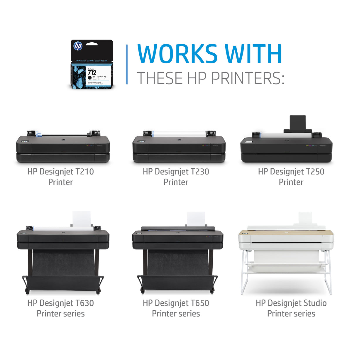 HP 712 29ml 3-PACK Original Yellow Designjet Ink Cartridge – view 2