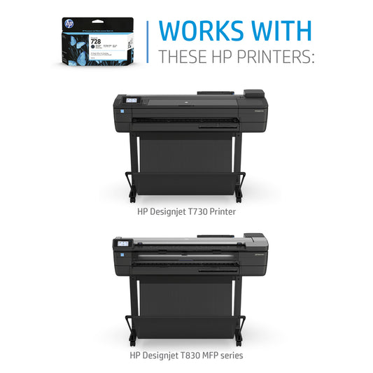 HP 728 300ml Original Matte Black Ink Cartridge – view 2